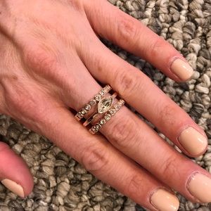 Gorgeous Rose Gold Ring Stack